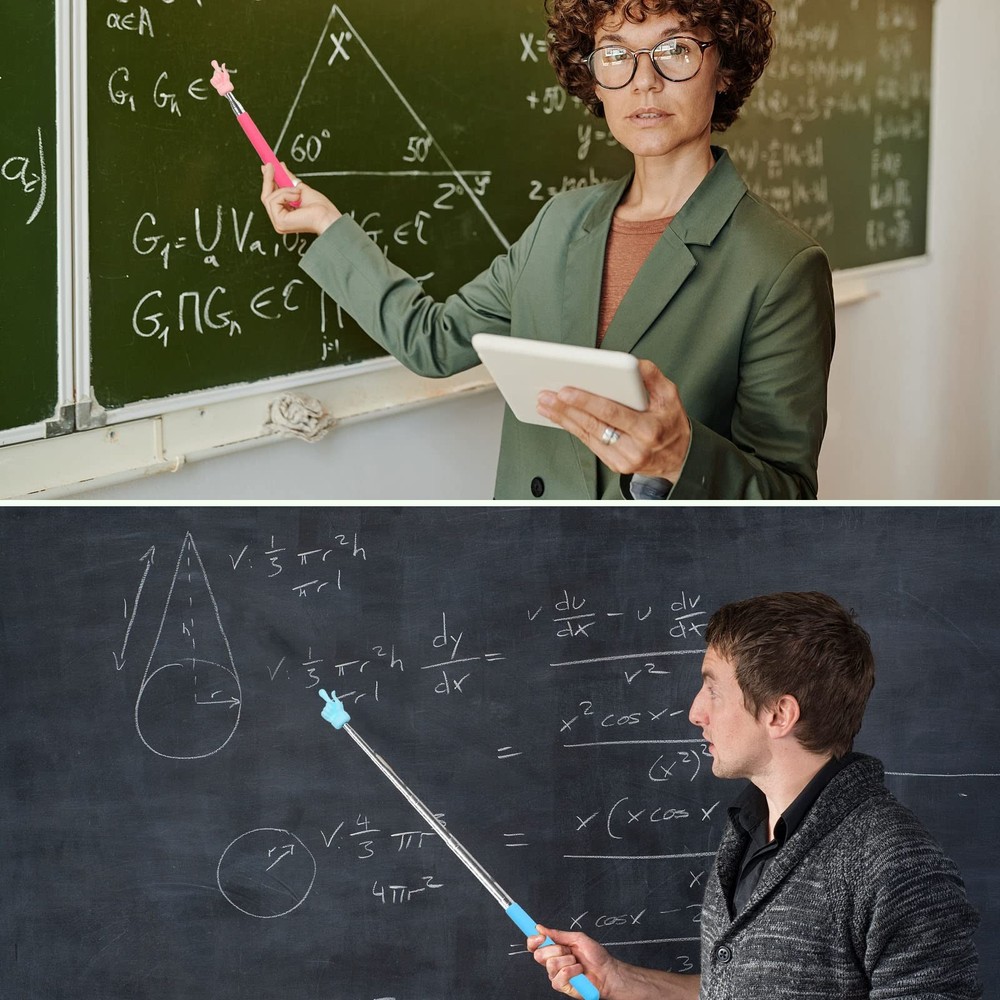 3 Pcs Telescopic Teachers Pointer, Extendable Hand Pointer Finger 3pcs