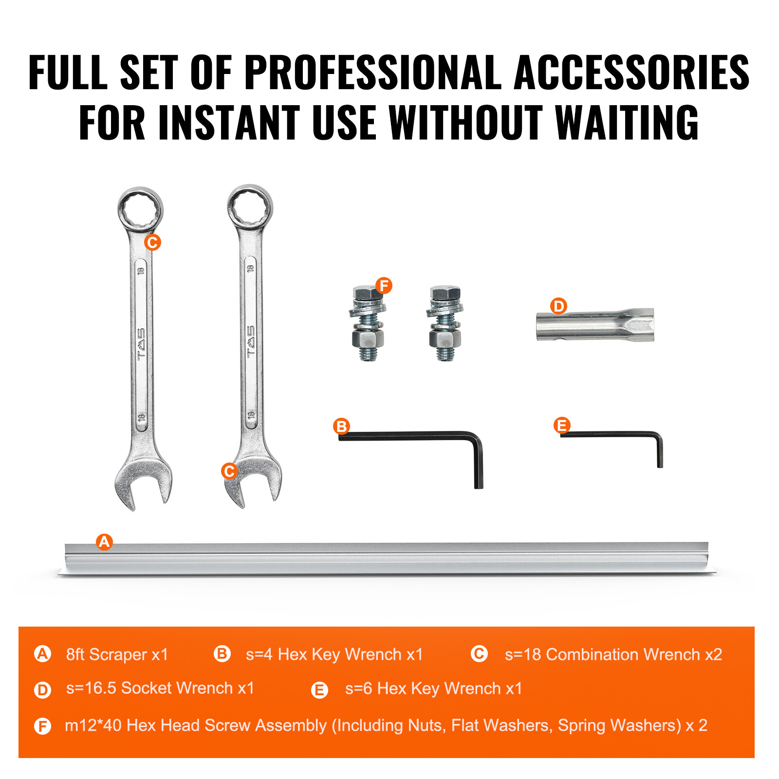 VEVOR Power Screed Gas Concrete Finishing Float with 8ft Blade Board 4 Stroke