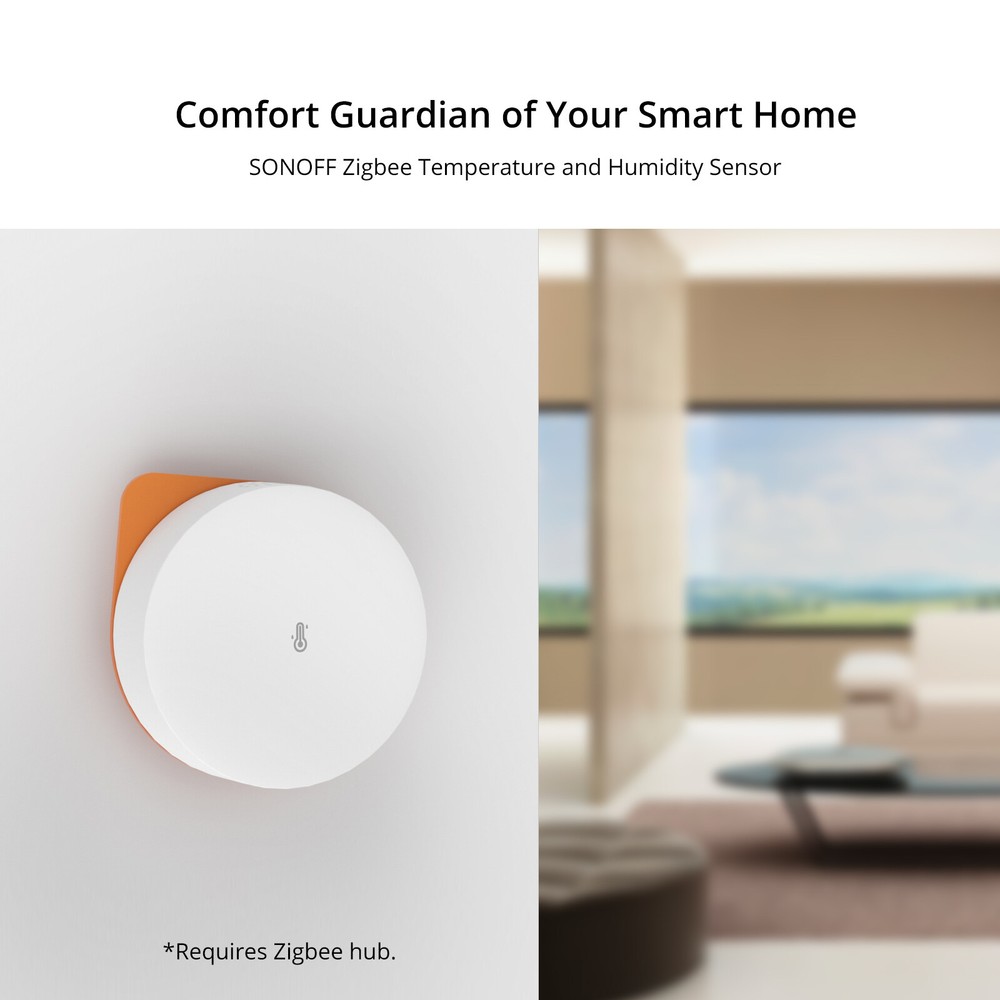 SONOFF SNZB-02P Smart Zigbee Temperature and Humidity Sensor Thermometer 2 Pack