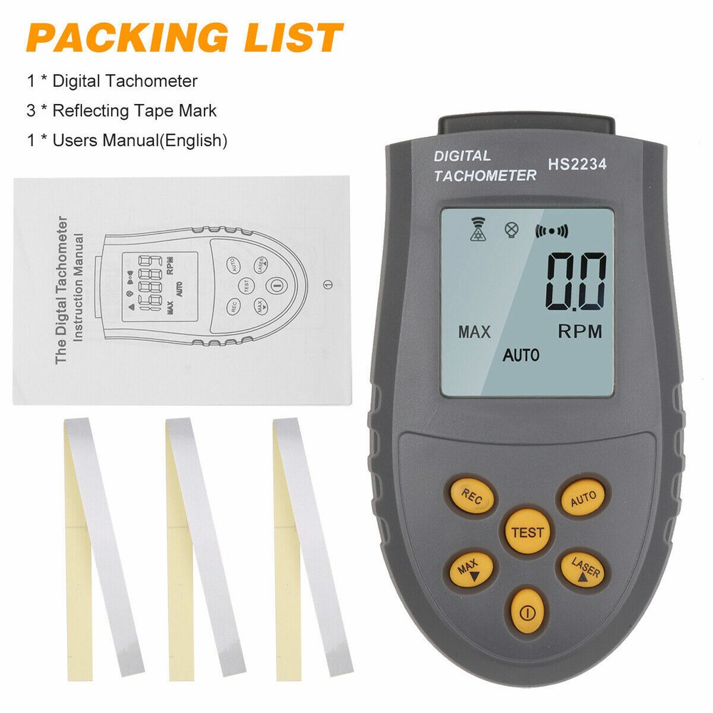 Portable High- Digital Tachometer with Manual/Automatic T4R5
