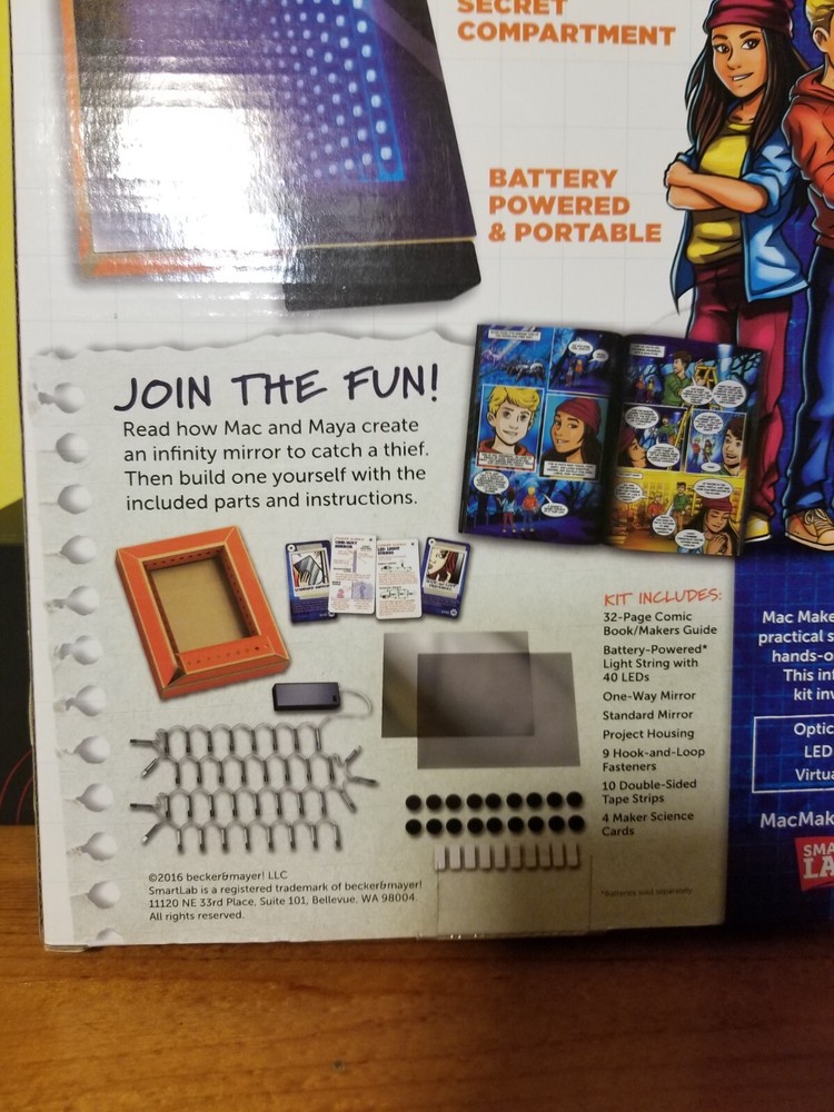 Mac Makerson And The Interdimensional Locker Smart Lab Infinity Mirror New Box