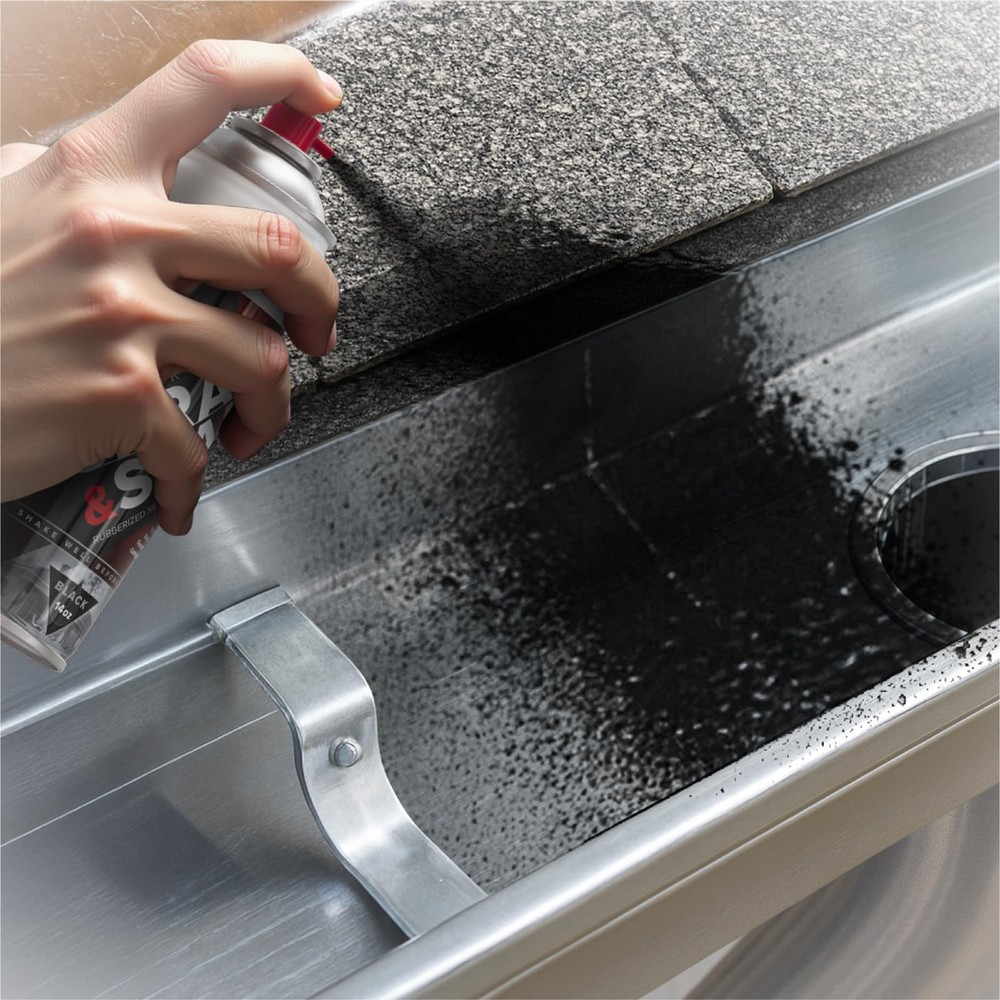 X-Protector Seal Spray - Rubber Waterproof with Less-Drip Formula Black