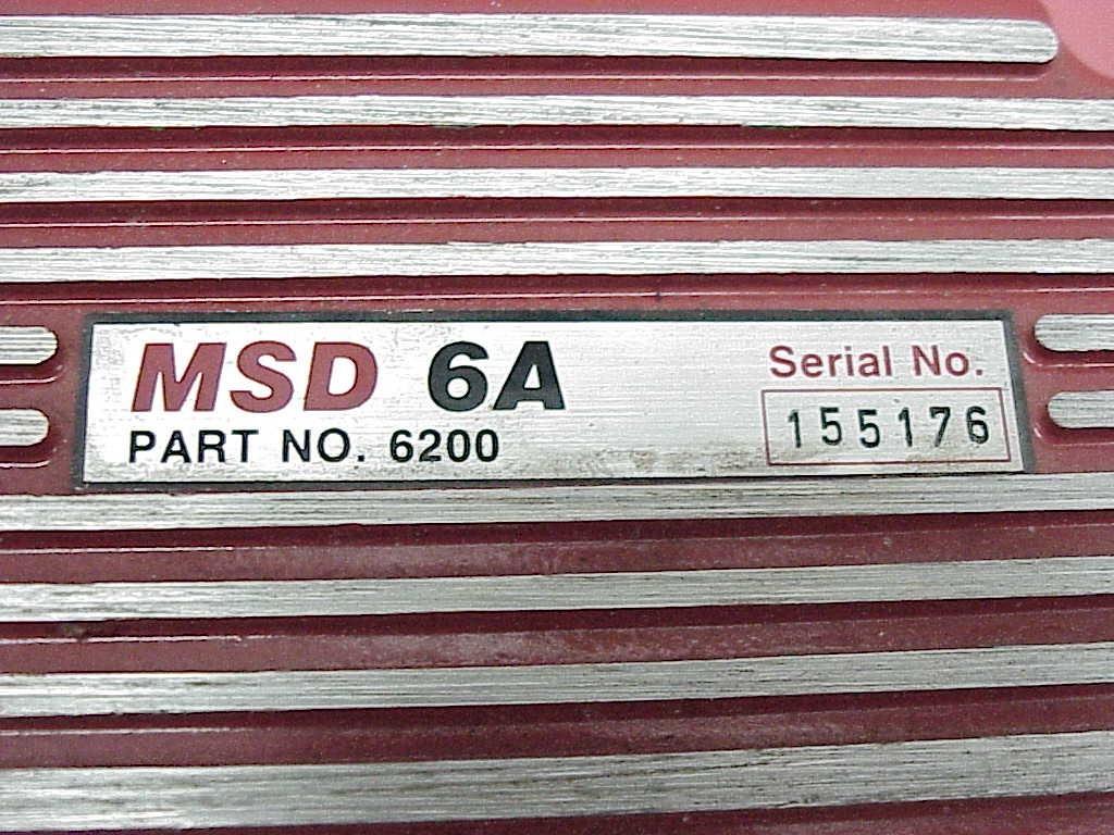 MSD Ignition 6A Multiple Spark Discharge Ignition Box 6200 Chevy Ford