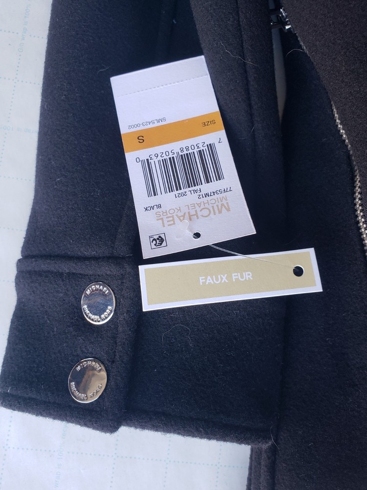 Michael Kors Long OverCoat Black