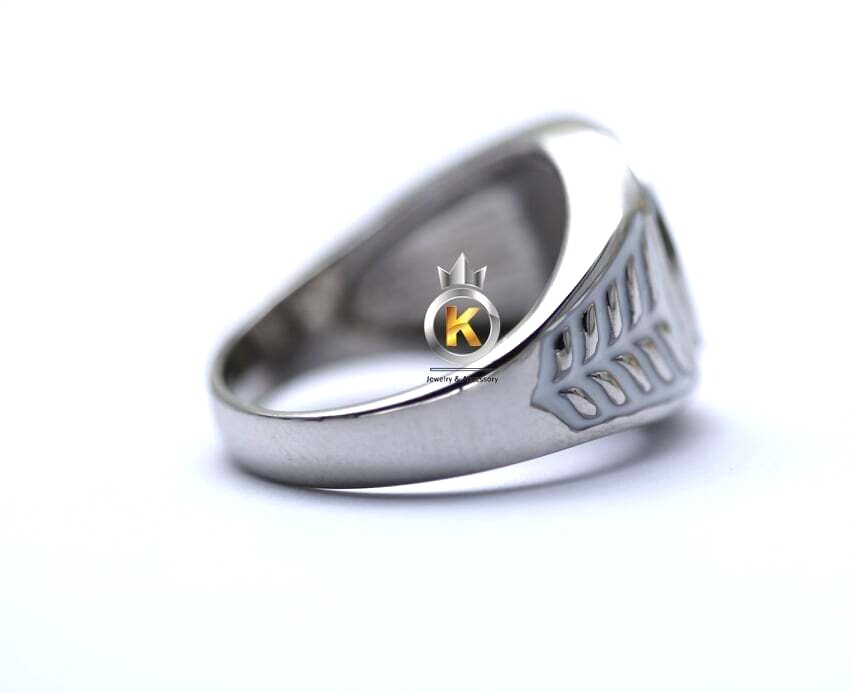 White Ring White Lantern Silver 925 White Enamel White Lantern Ring