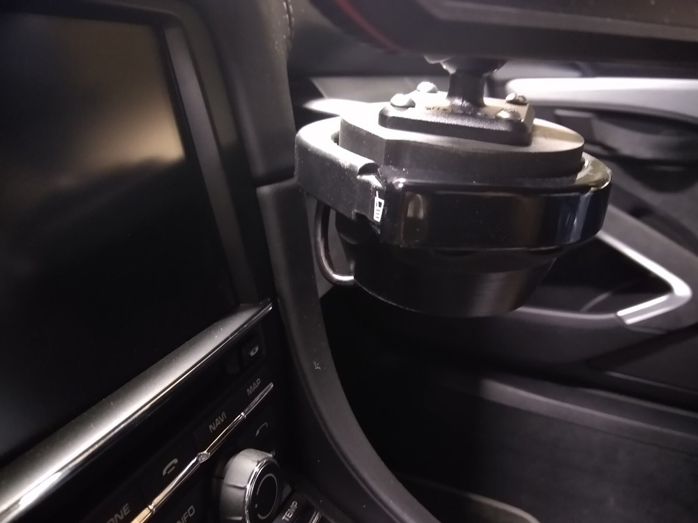 Garmin Catalyst mount for Porsche cupholder