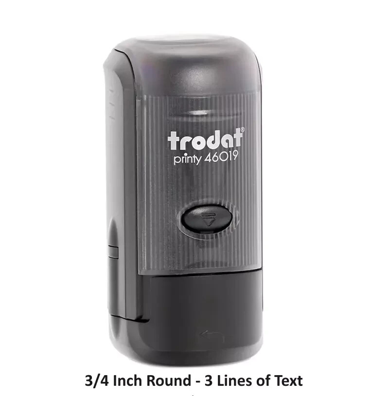 Trodat 46019 - 3/4inch Round Stamp Self-Inking