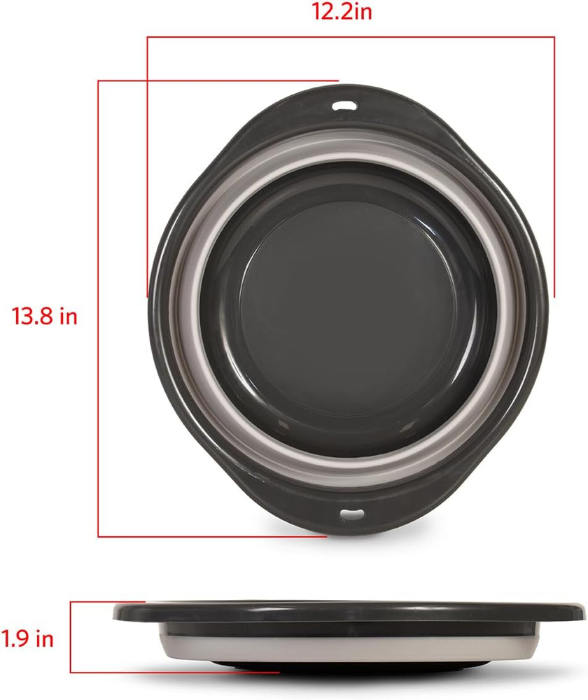 Glad Large Mixing Bowl Collapsible - 5.5L | Foldable Plastic & Rubber Container