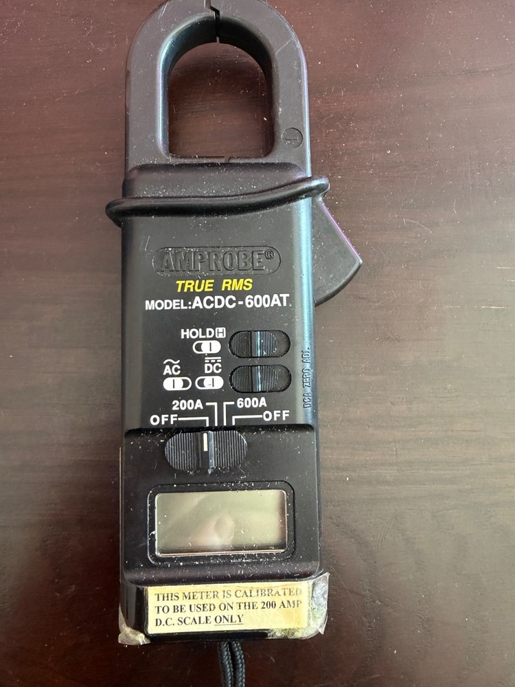 AMPROBE Model: ACDC-600AT True RMS Digital Clamp