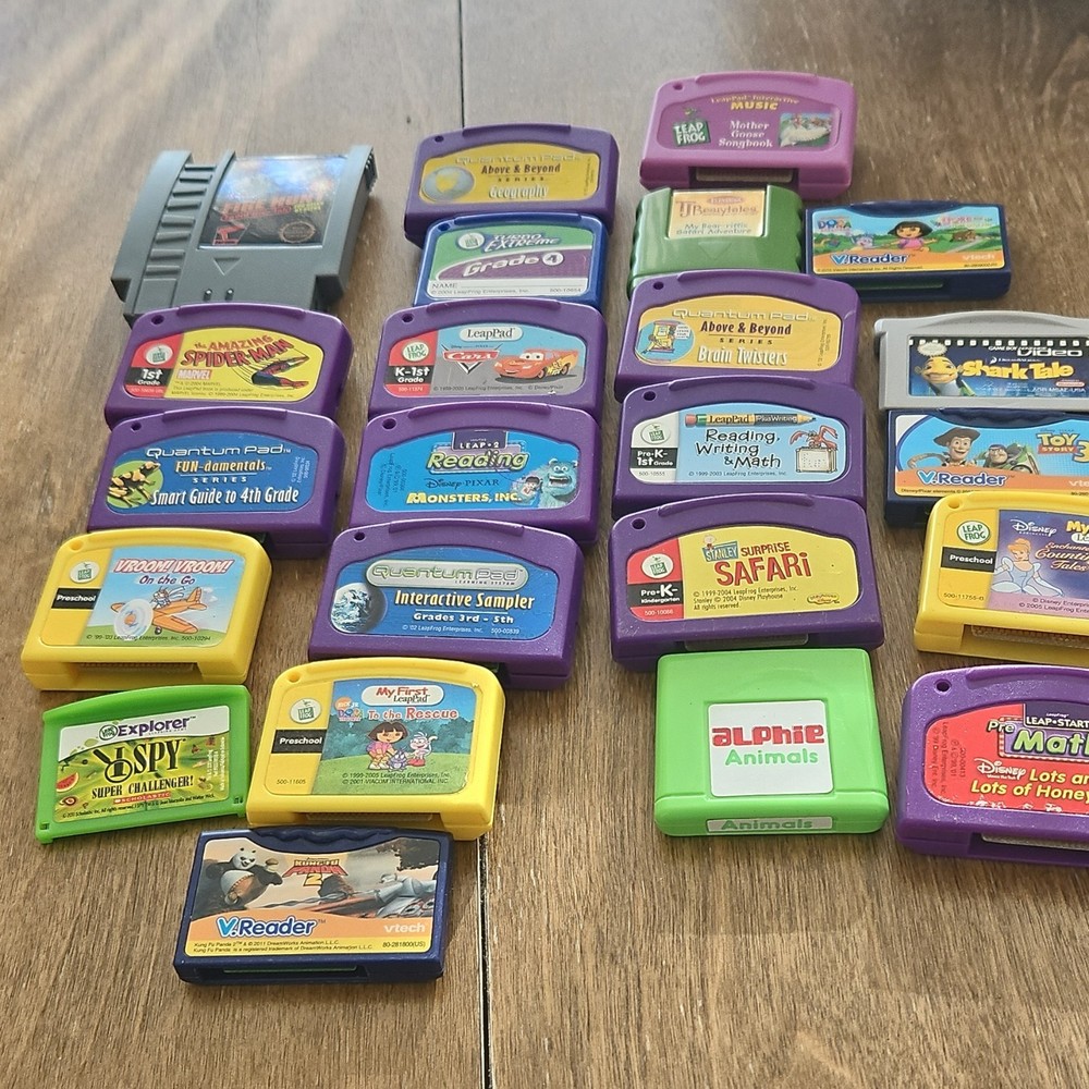 LeapFrog VTech Nintendo Learning Game Cartridges LeapPad V.Reader Disney