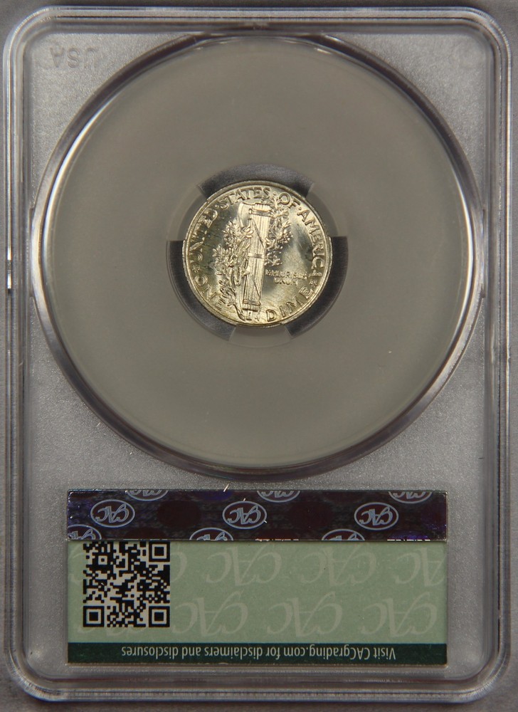 1941 Mercury Dime CAC MS66 FB 10c