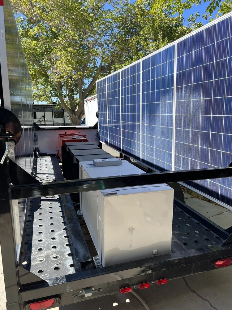 DC Solar Trailer - With backup Kubota Generator