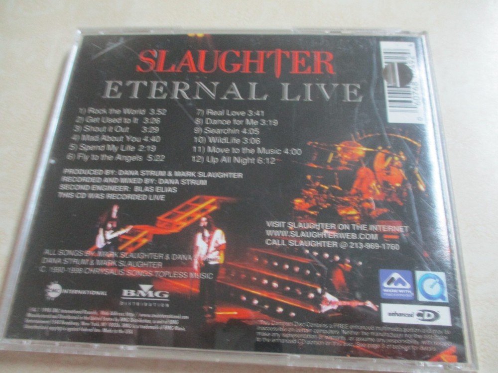 SLAUGHTER authentic signed/autographed cd...MARK SLAUGHTER & DANA STRUM + 1