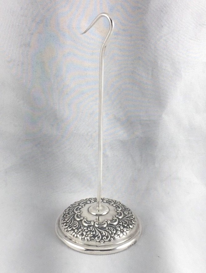 Fancy Sterling Desk Paper Hook/Holder