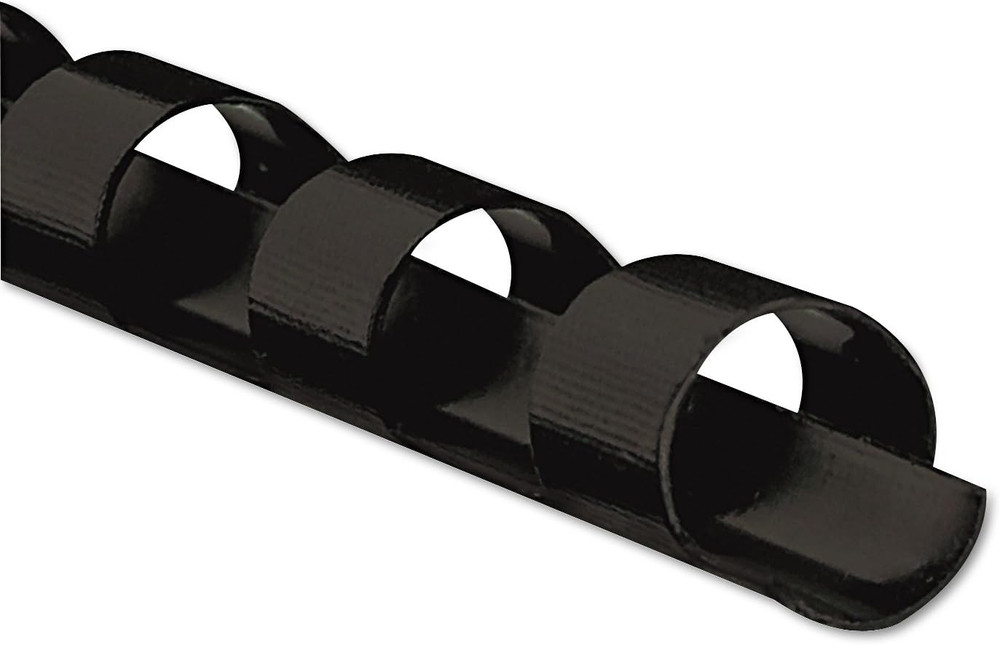 1/4In Black Binding Combs (25 Pack)