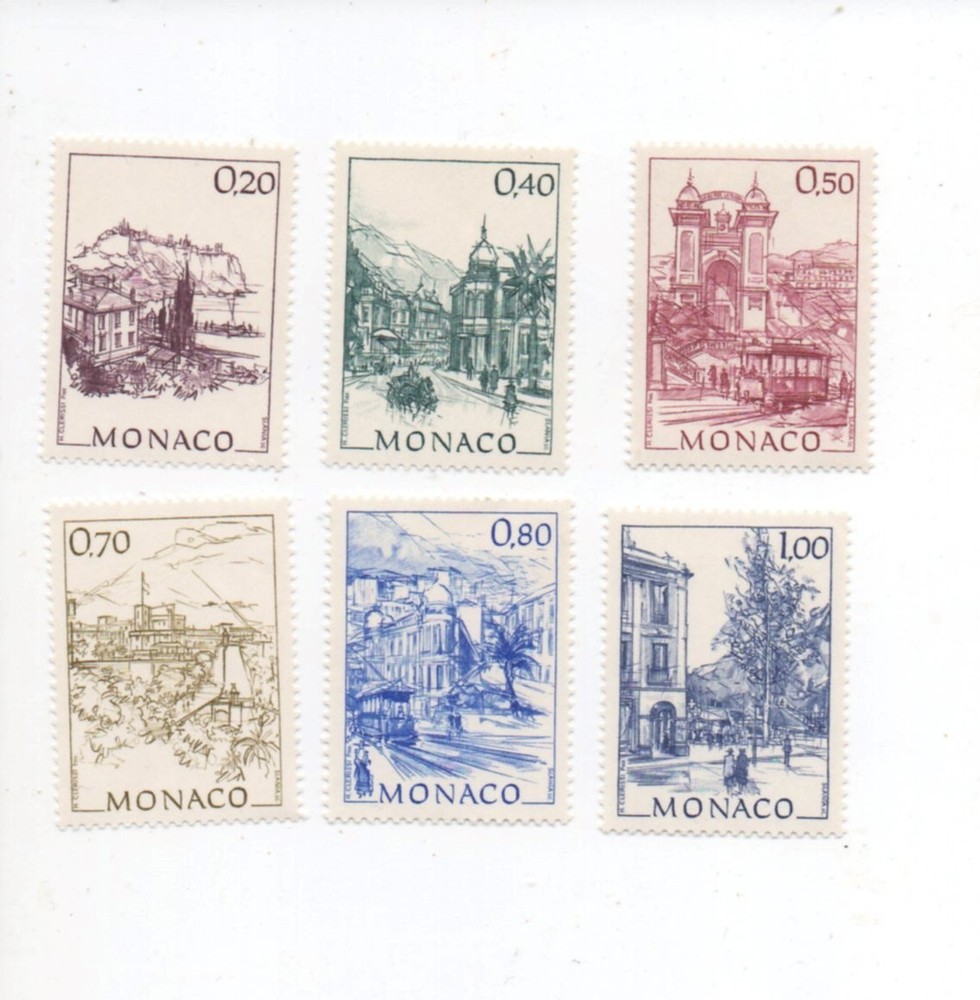 Monaco mnh mint never hinged Scott 1750-55