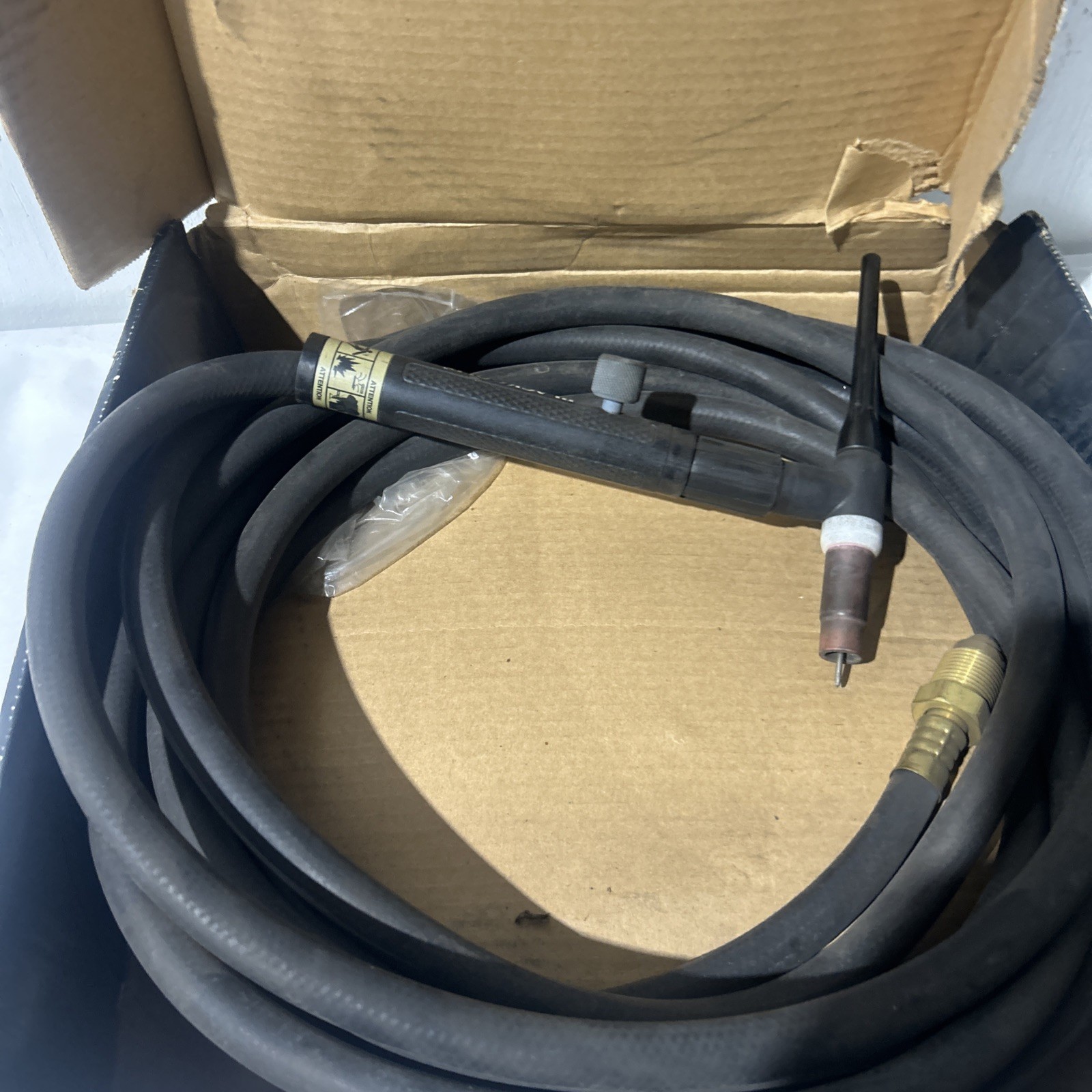 Black Gold Tig Torch Bgf-26v-25f. Welding Torch Flex Neck 200 Amp Arcair 25’