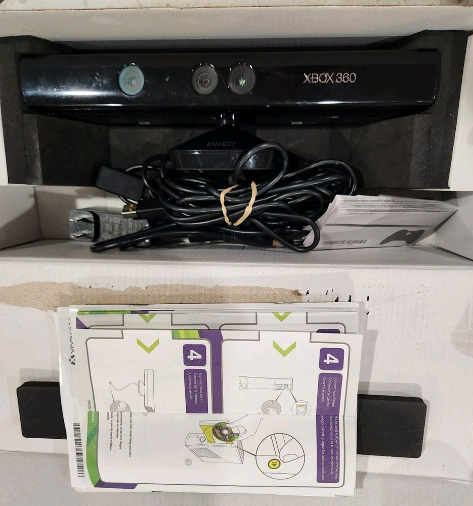 Microsoft Xbox 360 Kinect Sensor Model 1414 Motion Camera with Original Box