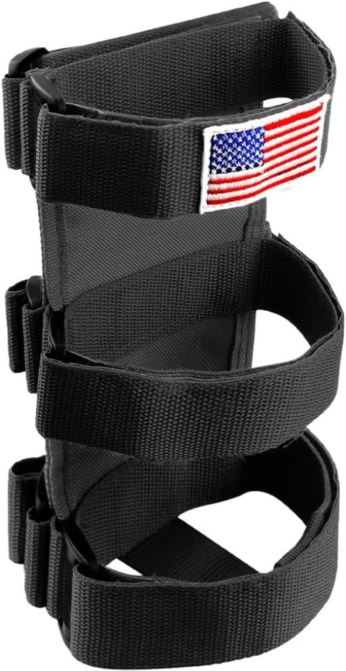 Adjustable Fire Extinguisher Mount Strap with American Flag Pattern, Car Acce...