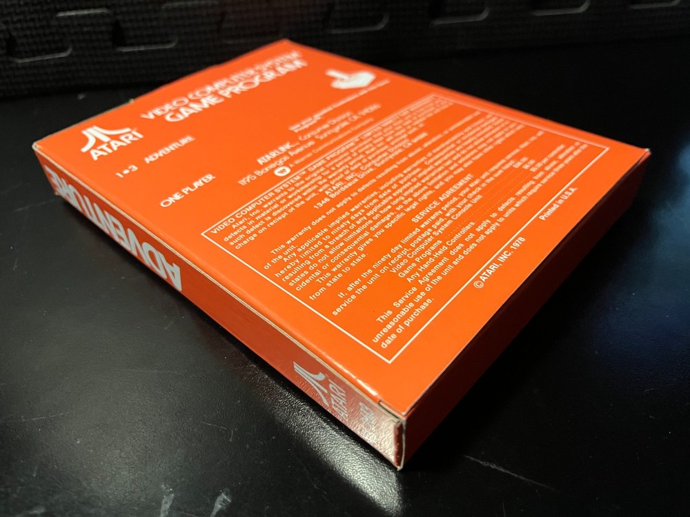 1982 Atari Adventure - Empty custom design display box