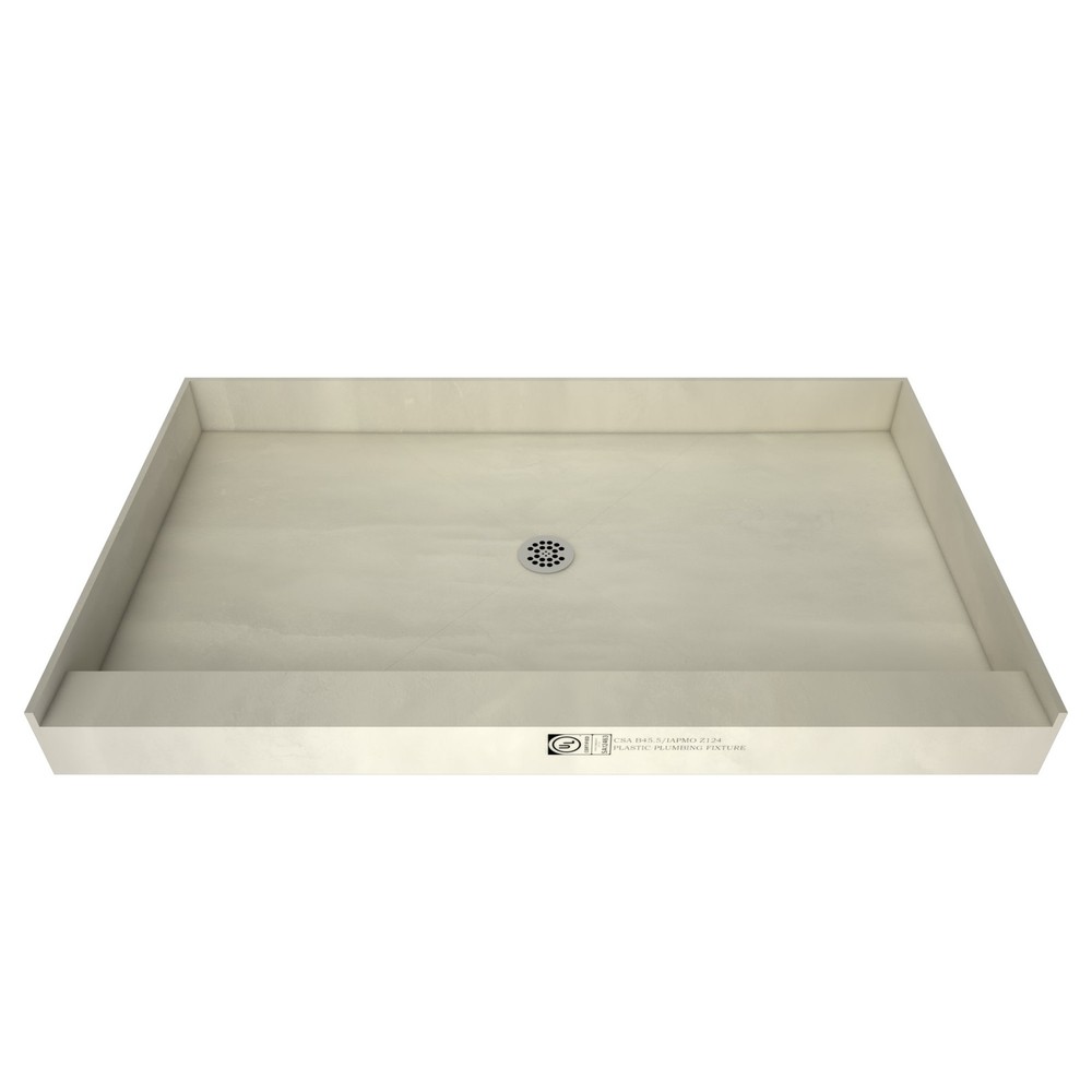 Tile Redi P3260C-PVC Redi Base 60" x 32" Rectangular Shower Base - Chrome