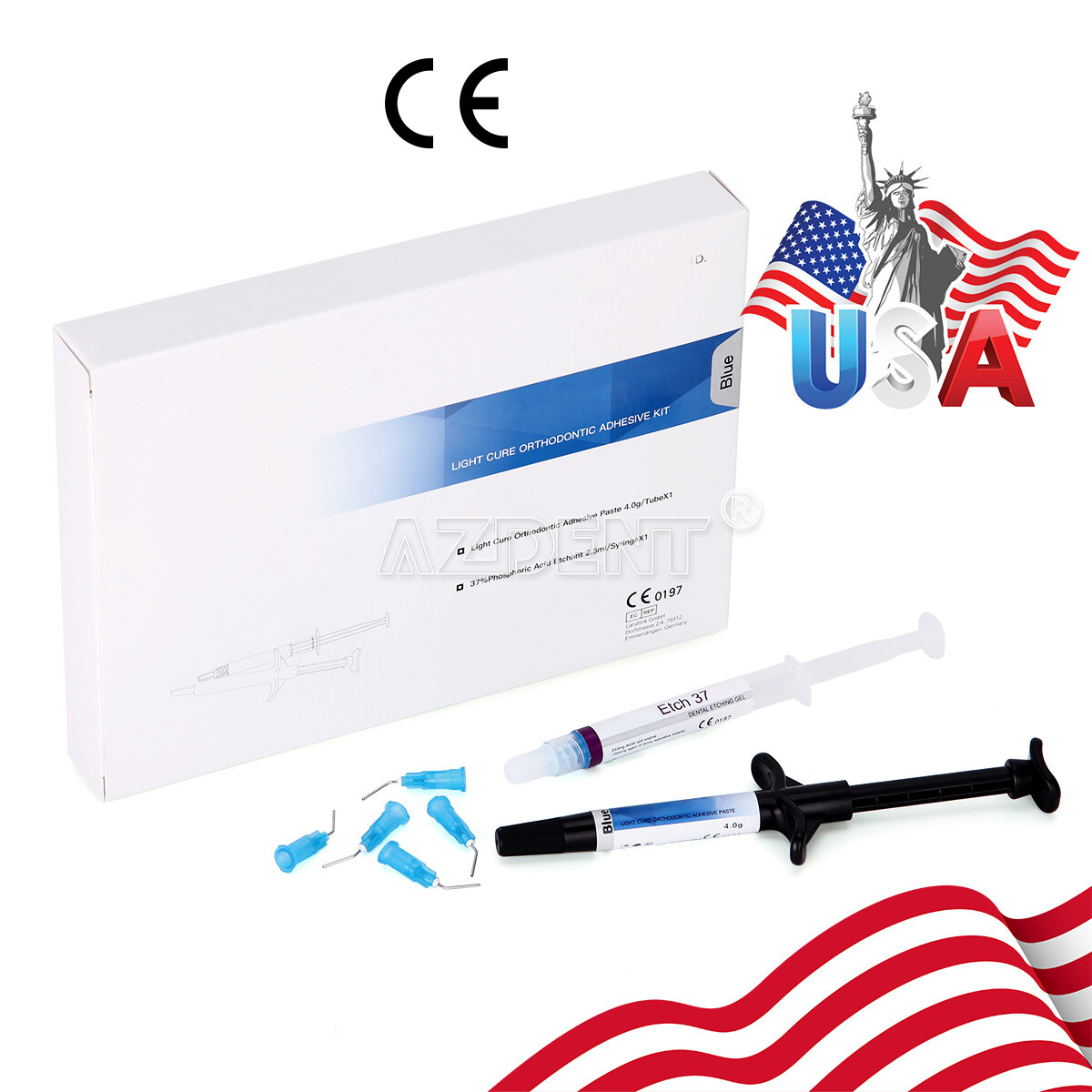 Dental Light Cure Orthodontic Adhesive Kit Blue Dentex
