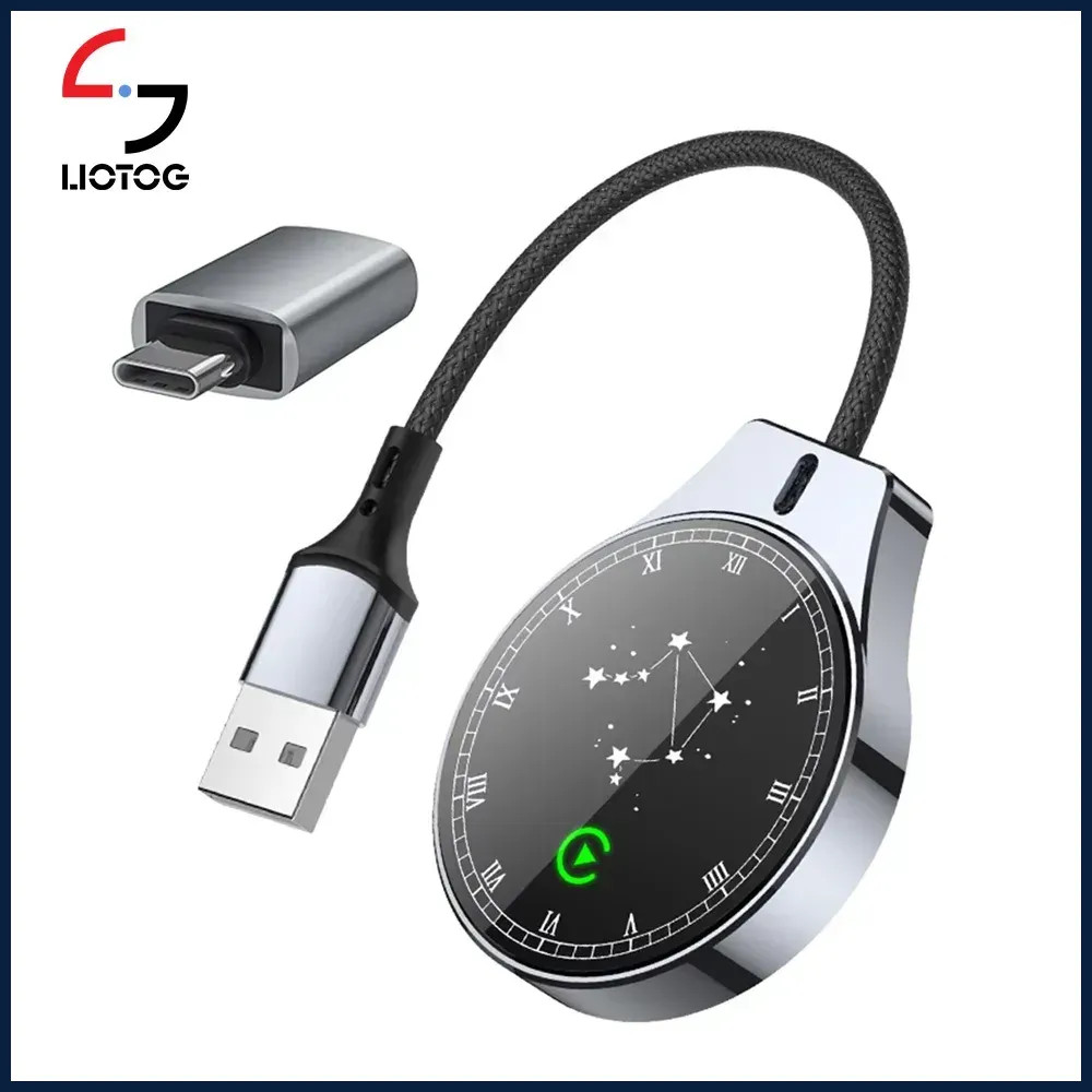 New 2 in 1 Carplay Wireless Android Auto Mini Adapter 5G/Wifi Connetion for