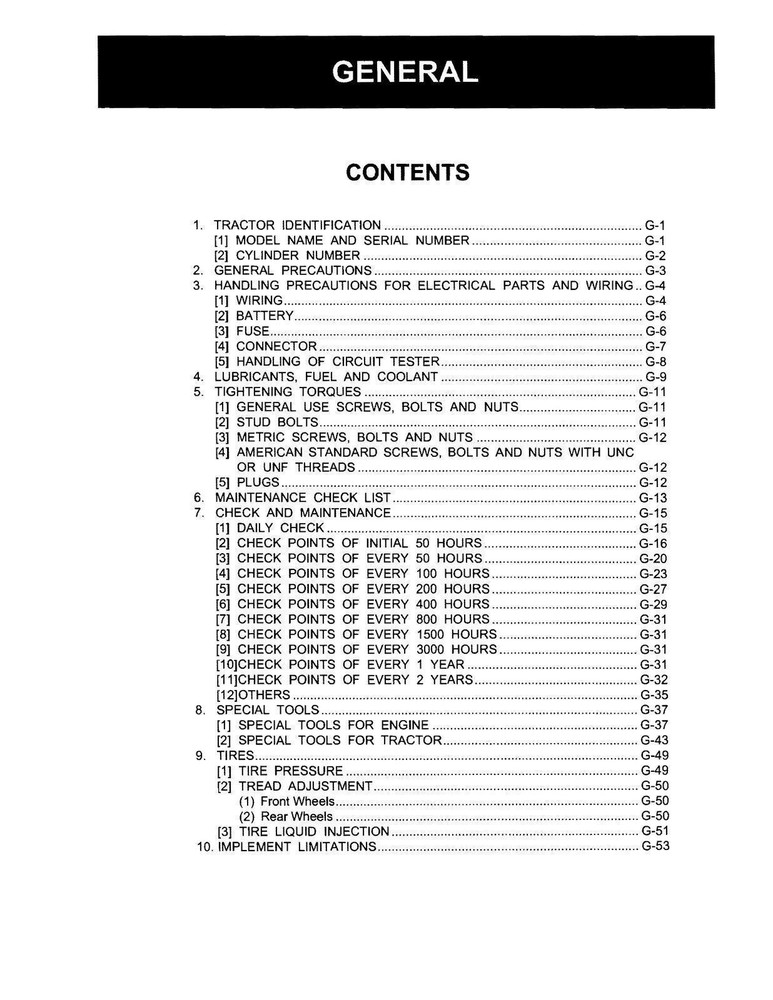 KUBOTA B3200 TRACTOR WORKSHOP MANUAL TRACTOR OPERATORS GUIDE - DOUBLE LOOP BOUND