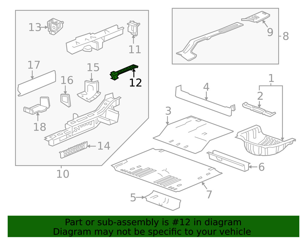 Genuine GM Rail Extension 84461266