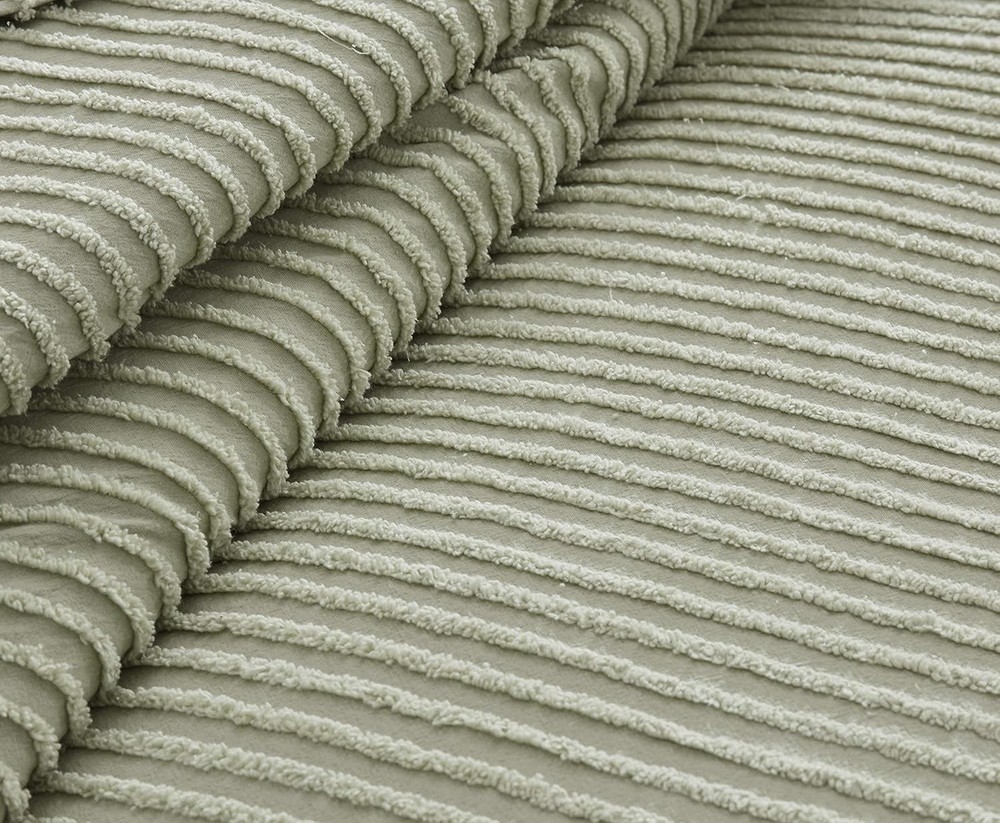 Channel Chenille Bedspread, Twin, Sage