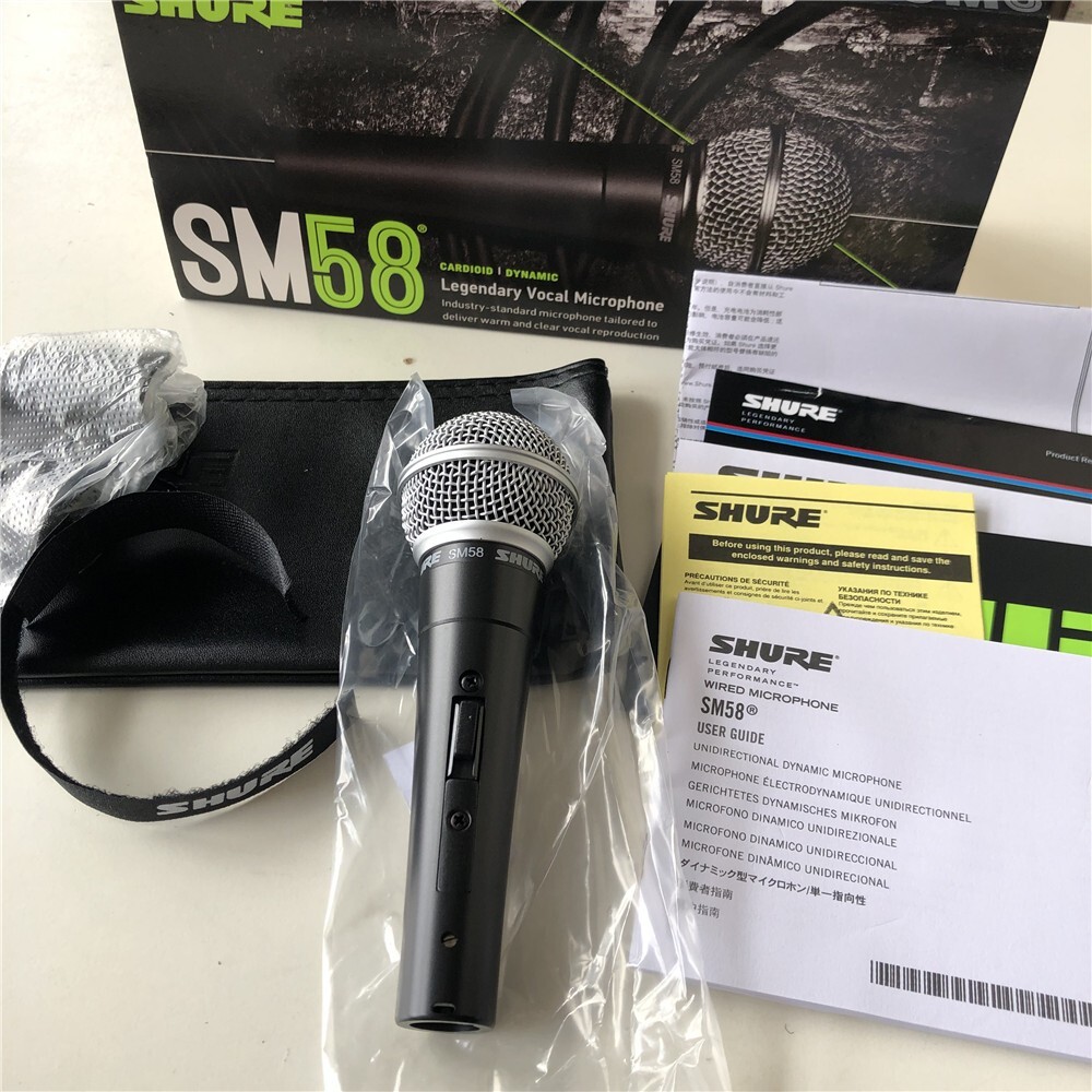 NEW SM58S Dynamic Vocal Microphone with On/Off Switch No Cable