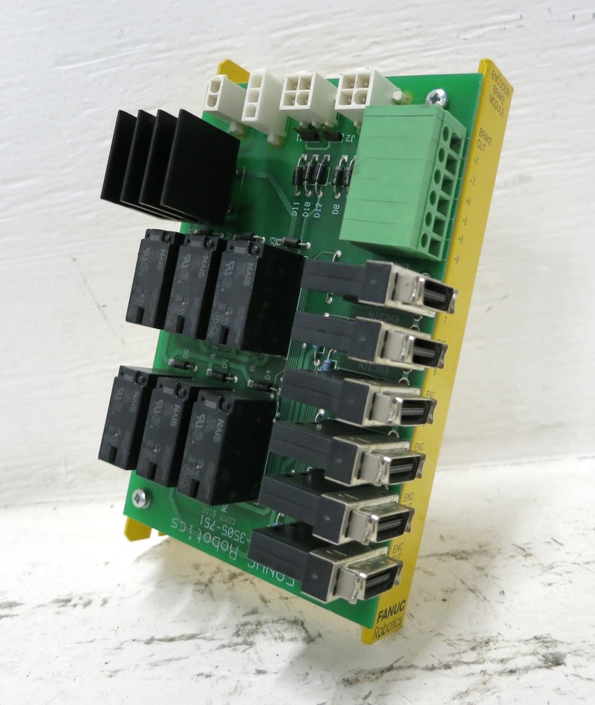 Fanuc Robotics EE-3505-751 3-Axis Encoder / Brake Module EE-3505-752 Board PLC