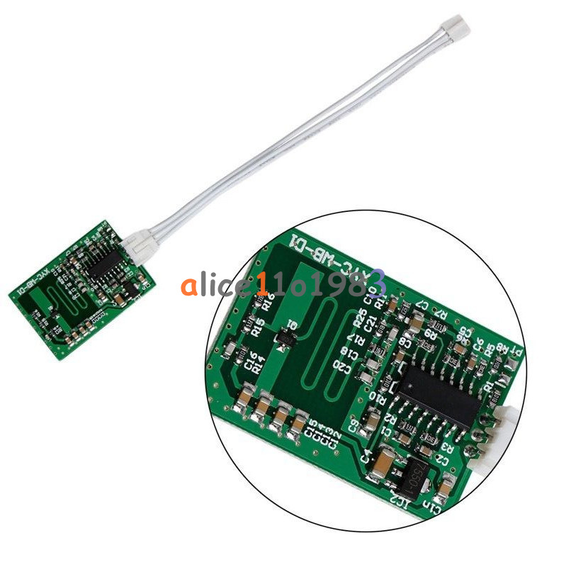 Sensor DC Microwave Radar Detector Module 3-8 M Control Home Light Switch Motion