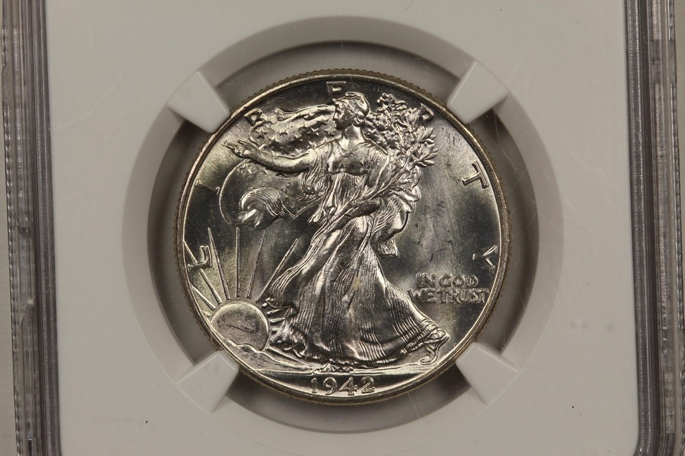 1942 Walking Liberty Half Dollar NGC MS64