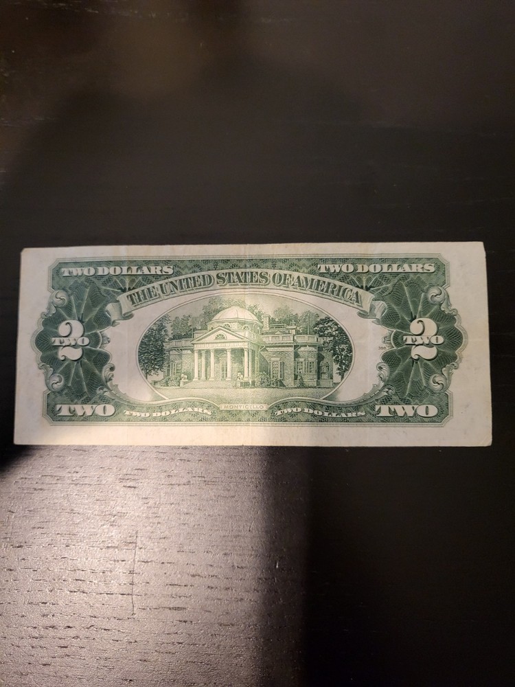 1928 G Two Dollar $2 Red Seal Note