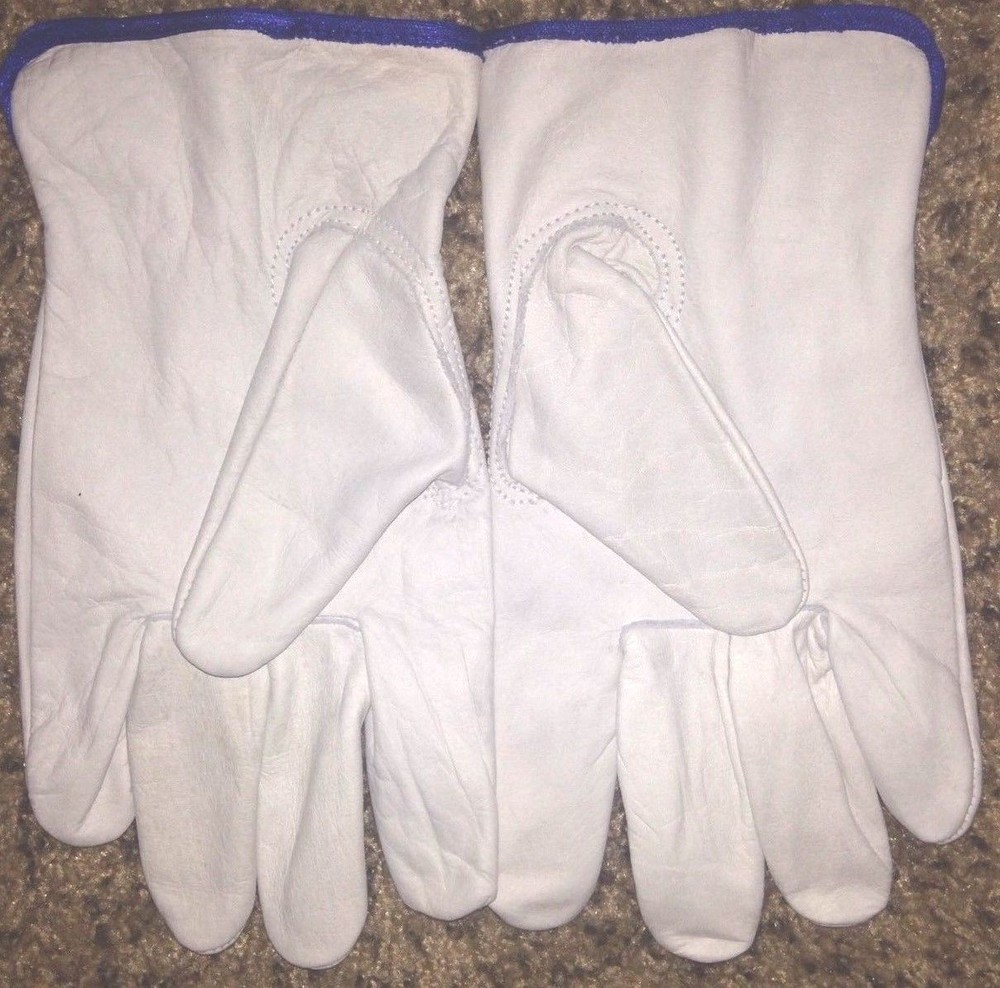 Cow Hide Grain Leather Driver work safety golve Size Large (L)