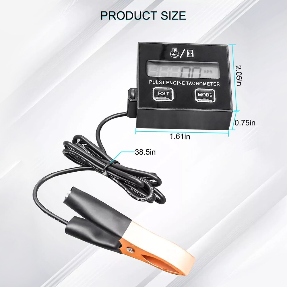 Chainsaw Tachometer Small Engine Digital Inductive RPM Tool lawnmower Tachymeter