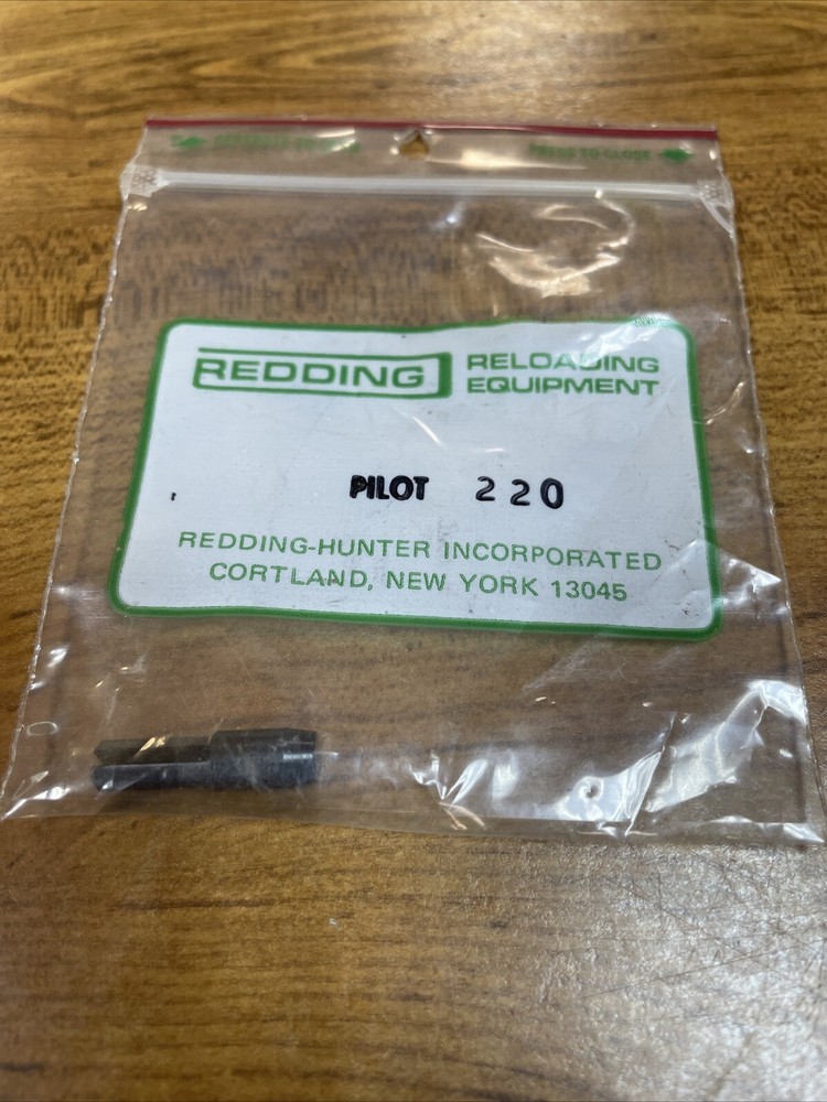 Redding Reloading Equipment Case Trimmer Pilot 220 NEW NOS