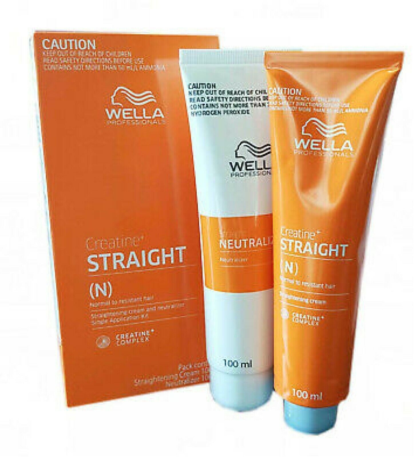 WELLA STRAIGHT(N) Permanent Straight System Hair Straightening Cream 100+100ml