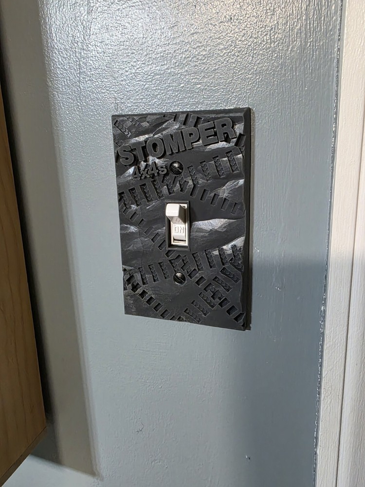 Schaper Stomper custom resin 3d printed Wall Light Switch Cover