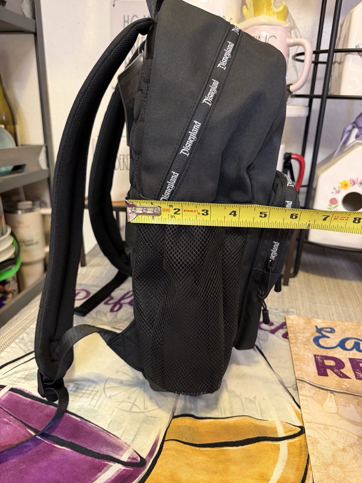 Disney Parks Disneyland LARGE Black Backpack Collection. New