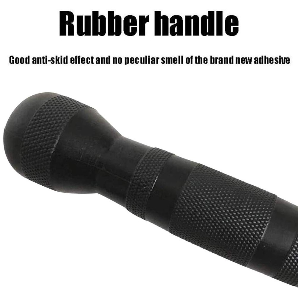 Lat Bar Cable Machine Attachment, Curl Pulldown Bar with Full Rotation and Rubbe