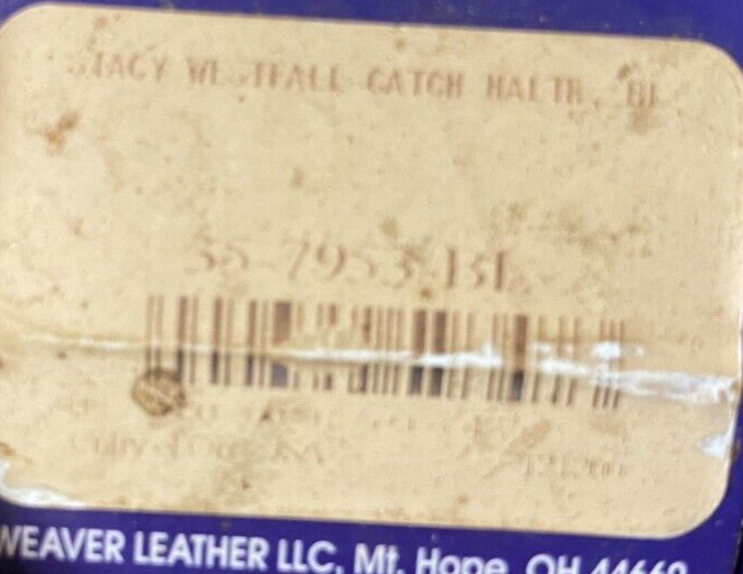 WEAVER STACY WESTFALL CATCH HALTER WITH LEAD BLUE