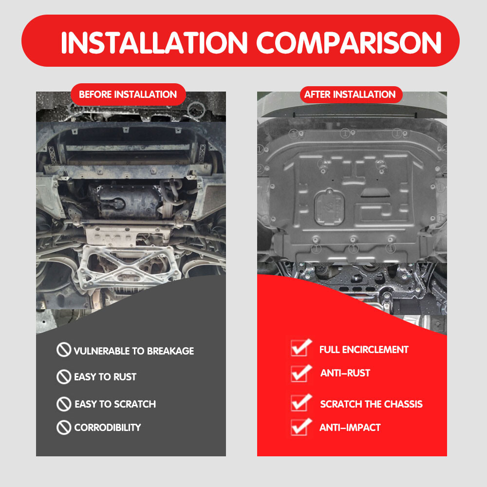 For 2012-2018 Audi A6 Engine Under Cover Front Splash Shields