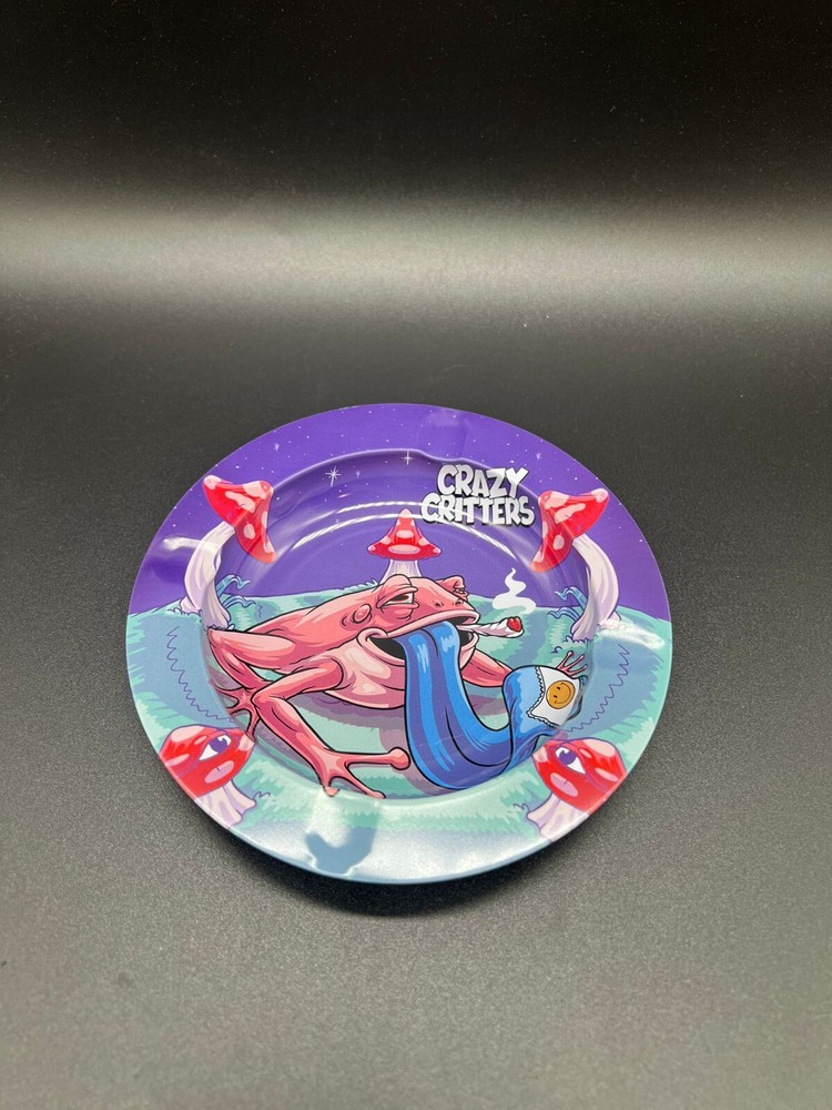 Decorative Tray Printed Plate Frog Table Side Table AshTray