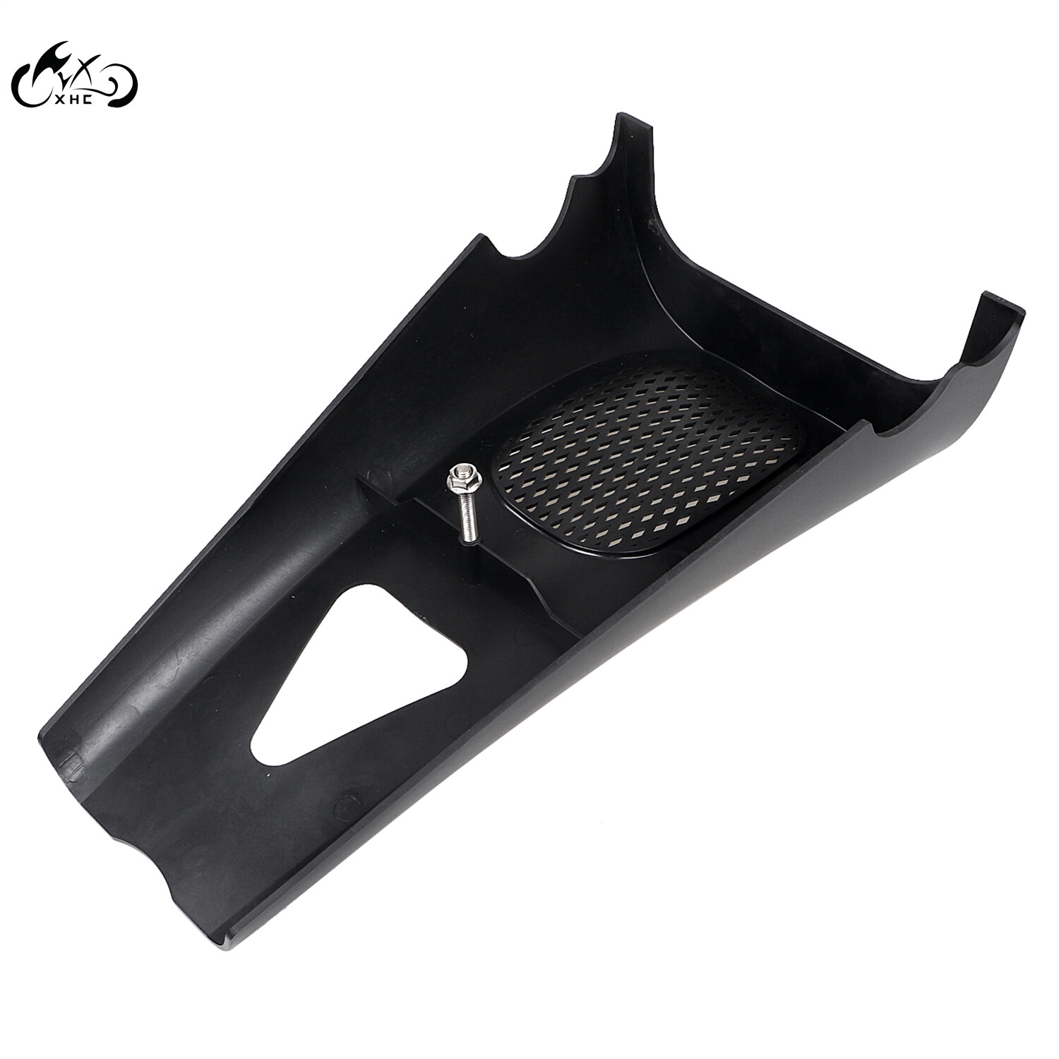 Vivid Black Motor Chin Spoiler For Harley Touring Road Street Glide 2017-2023 M8