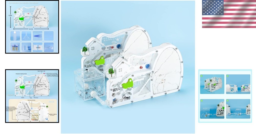 Expandable Ant Farm Castle Science Kit - 2PCS For Engaging Learning Experience