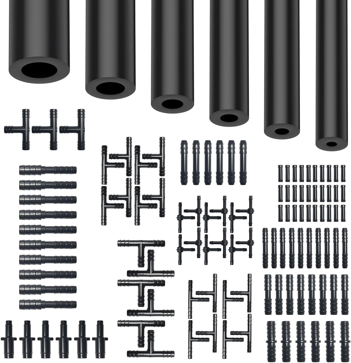 6Pcs 5Ft For Dodge Silicone High Performance Vacuum Hose Kit + 113PCS Connectors