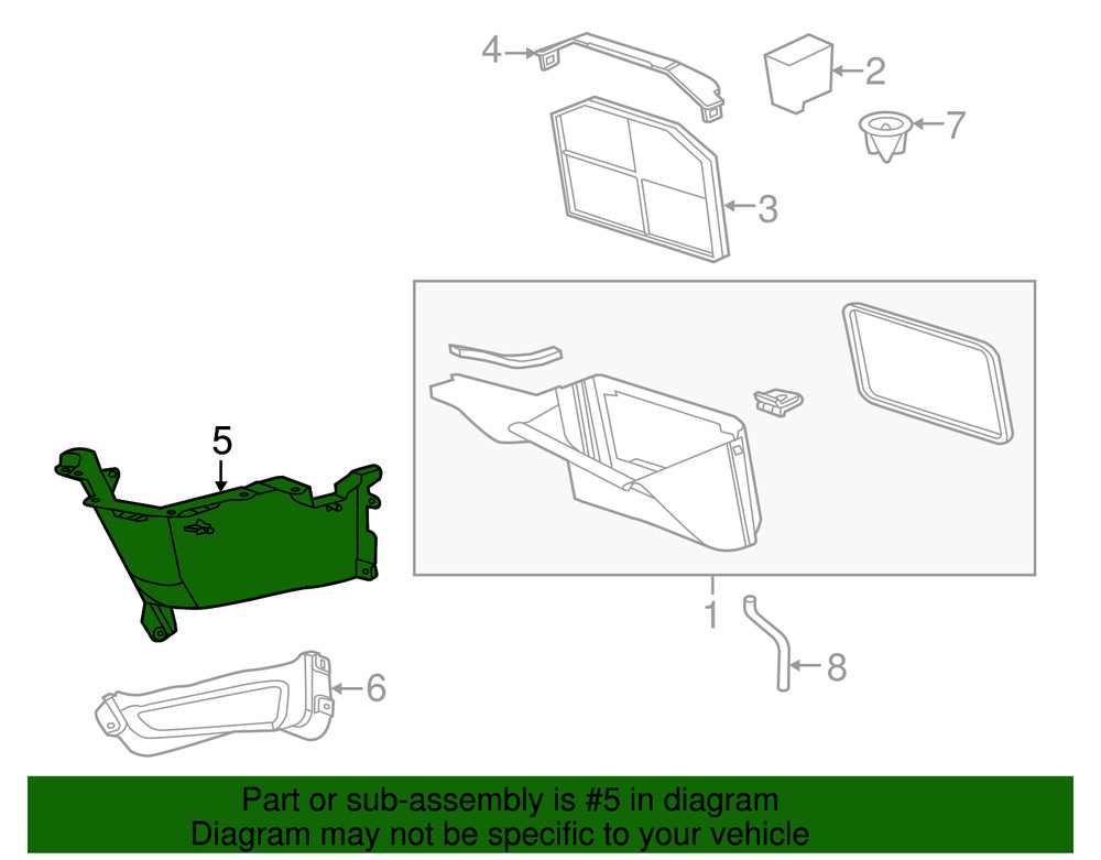 Genuine GM Air Inlet Panel 92201178