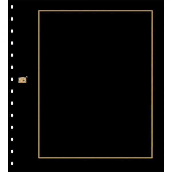 Classic Black Blank Page With Gold Border Per 10
